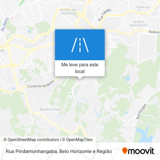 Rua Pindamonhangaba mapa