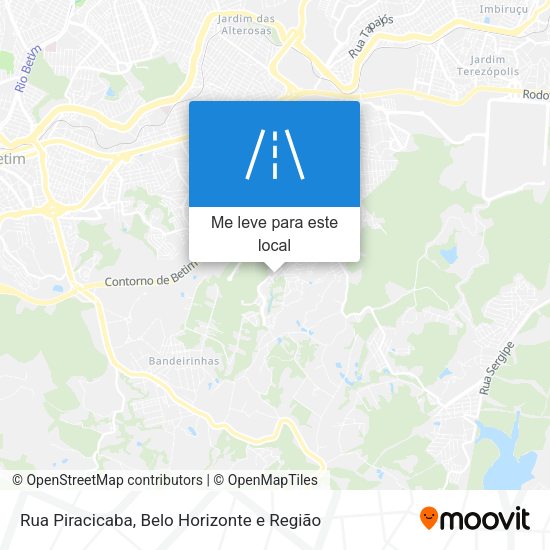 Rua Piracicaba mapa
