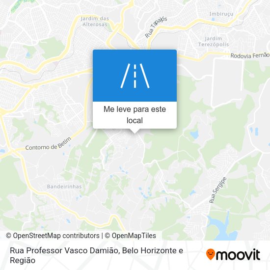 Rua Professor Vasco Damião mapa
