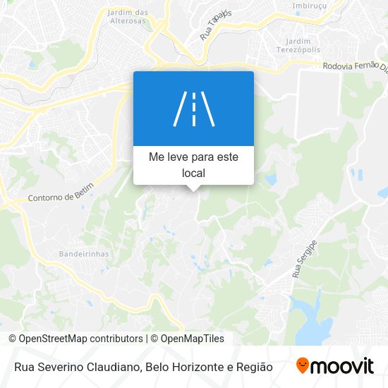 Rua Severino Claudiano mapa