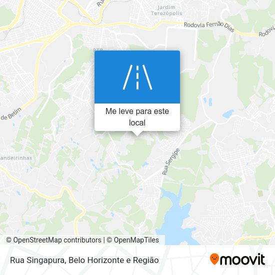 Rua Singapura mapa