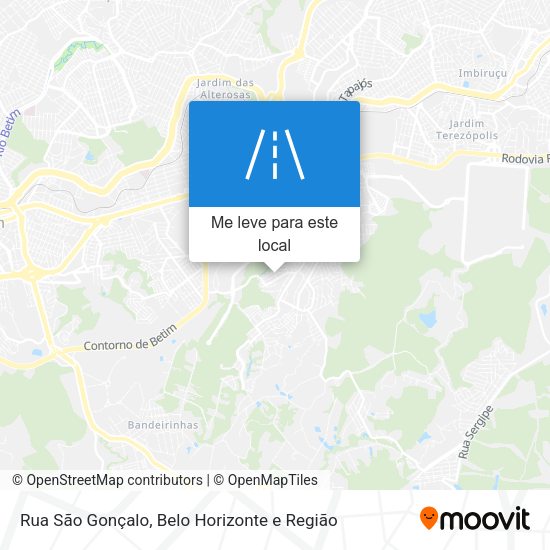 Rua São Gonçalo mapa