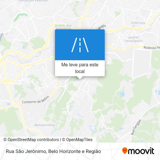 Rua São Jerônimo mapa