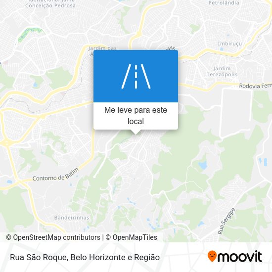 Rua São Roque mapa