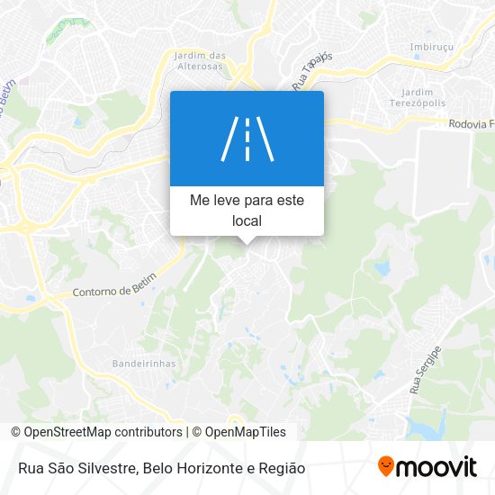 Rua São Silvestre mapa