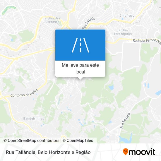 Rua Tailândia mapa
