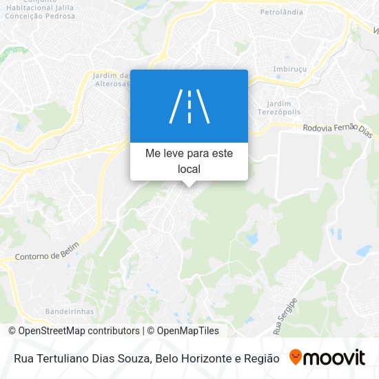 Rua Tertuliano Dias Souza mapa