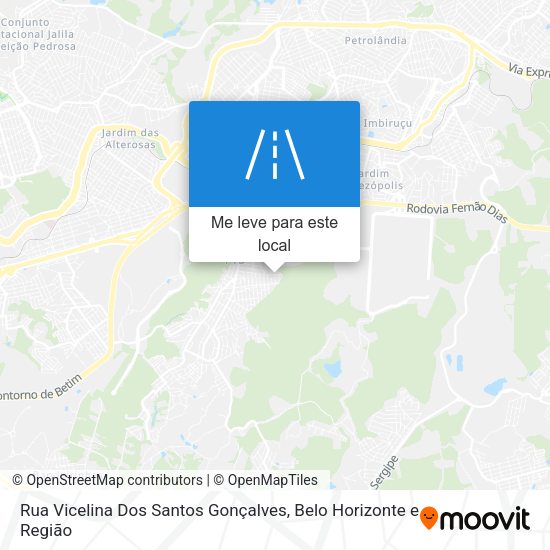 Rua Vicelina Dos Santos Gonçalves mapa