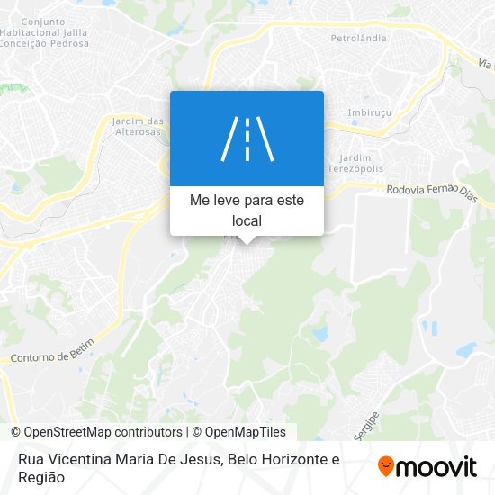 Rua Vicentina Maria De Jesus mapa