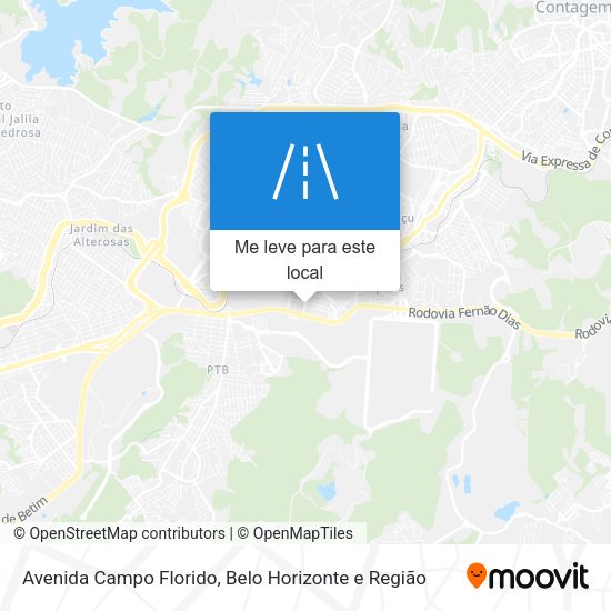 Avenida Campo Florido mapa