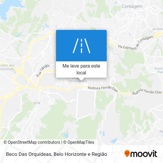 Beco Das Orquídeas mapa