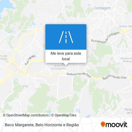 Beco Margarete mapa