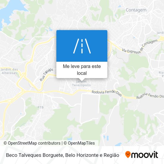 Beco Talveques Borguete mapa
