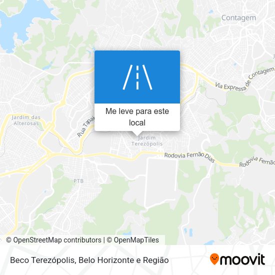 Beco Terezópolis mapa