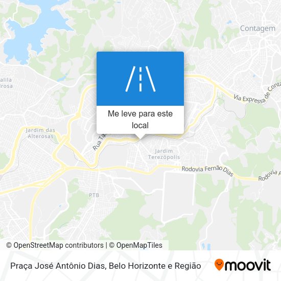 Praça José Antônio Dias mapa