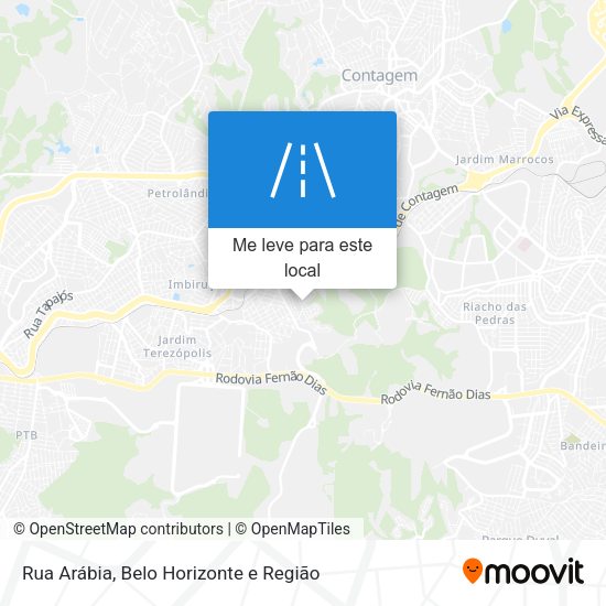 Rua Arábia mapa