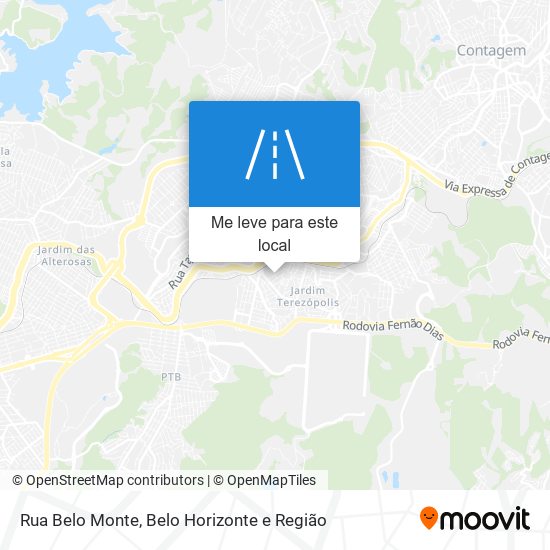 Rua Belo Monte mapa