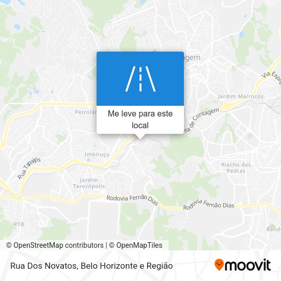 Rua Dos Novatos mapa