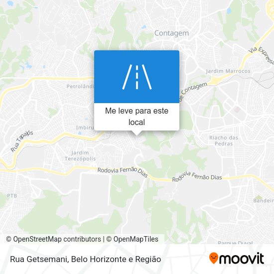 Rua Getsemani mapa