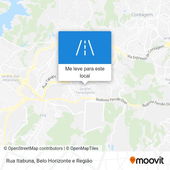 Rua Itabuna mapa