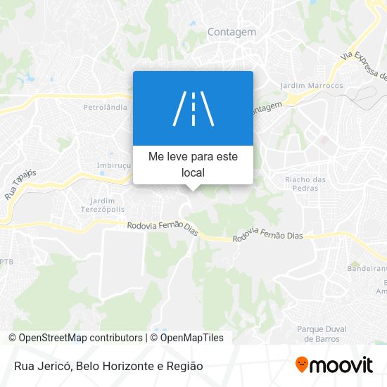 Rua Jericó mapa