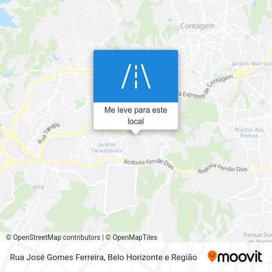 Rua José Gomes Ferreira mapa