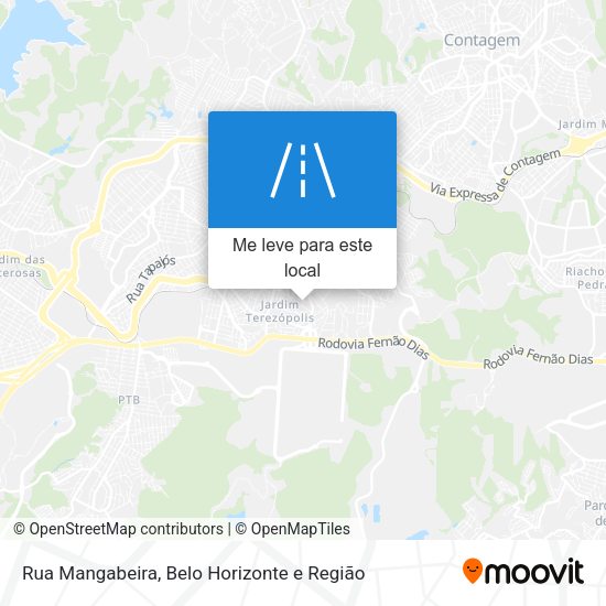 Rua Mangabeira mapa