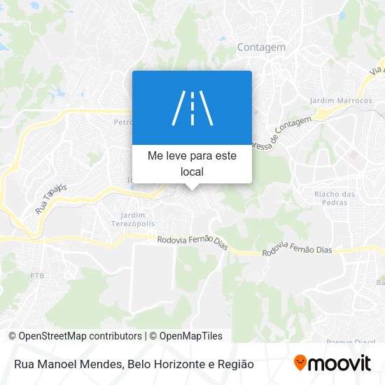 Rua Manoel Mendes mapa