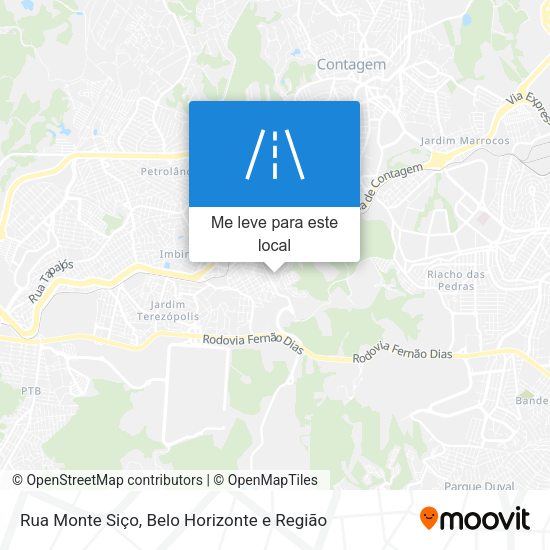 Rua Monte Siço mapa