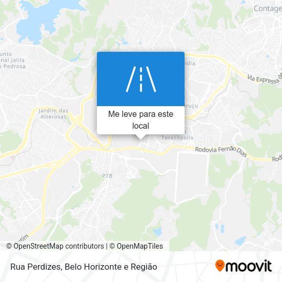 Rua Perdizes mapa