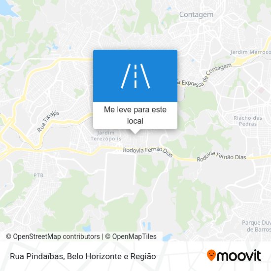 Rua Pindaíbas mapa