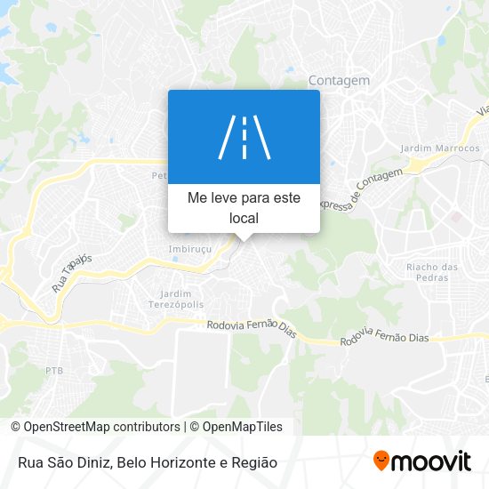 Rua São Diniz mapa