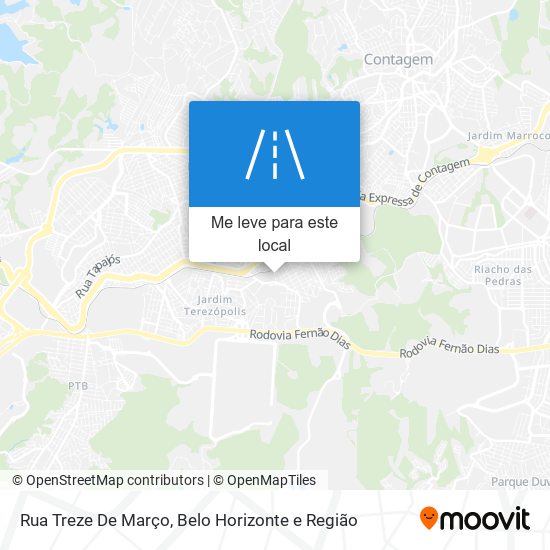 Rua Treze De Março mapa