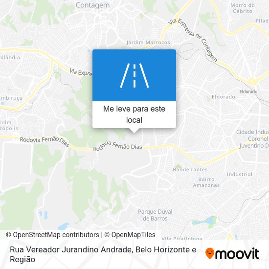 Rua Vereador Jurandino Andrade mapa