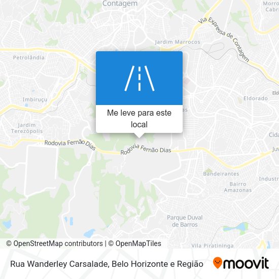 Rua Wanderley Carsalade mapa