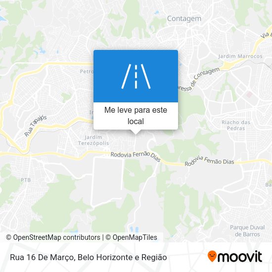 Rua 16 De Março mapa