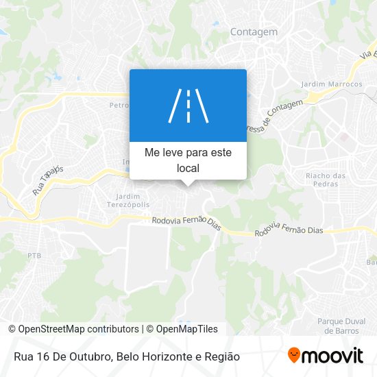 Rua 16 De Outubro mapa
