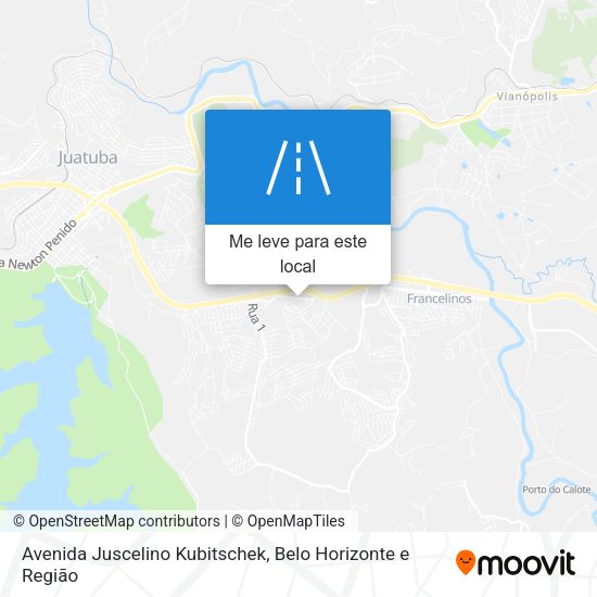 Avenida Juscelino Kubitschek mapa