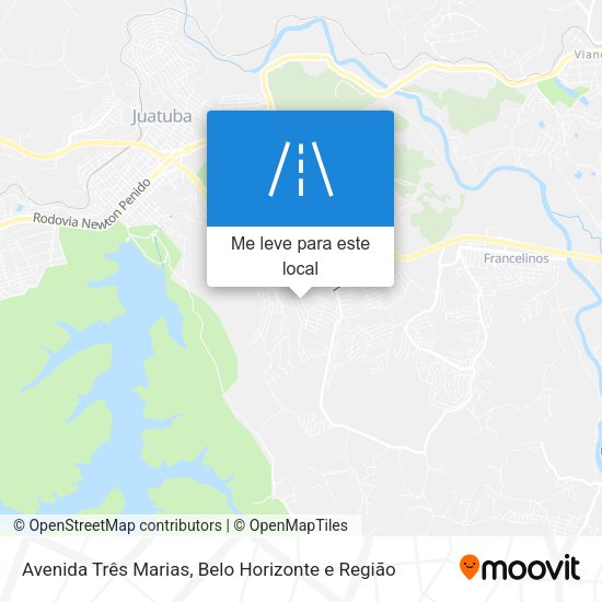 Avenida Três Marias mapa