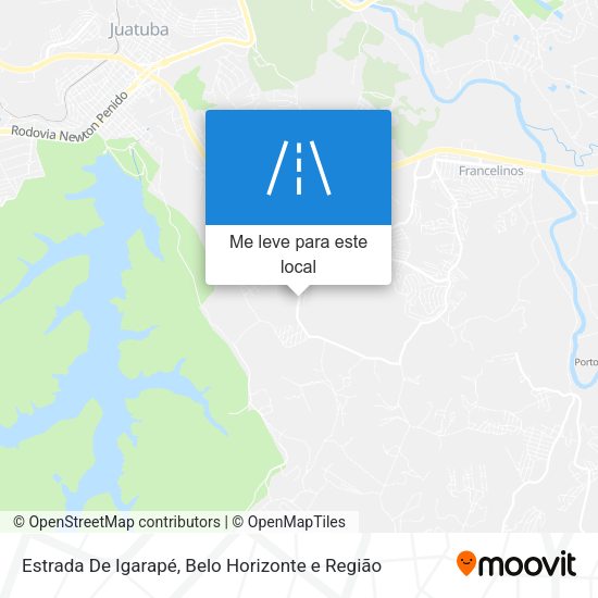 Estrada De Igarapé mapa