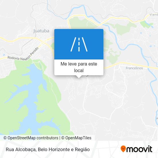Rua Alcobaça mapa