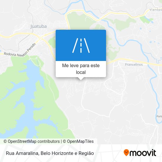 Rua Amaralina mapa