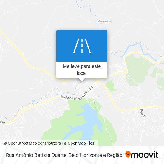 Rua Antônio Batista Duarte mapa