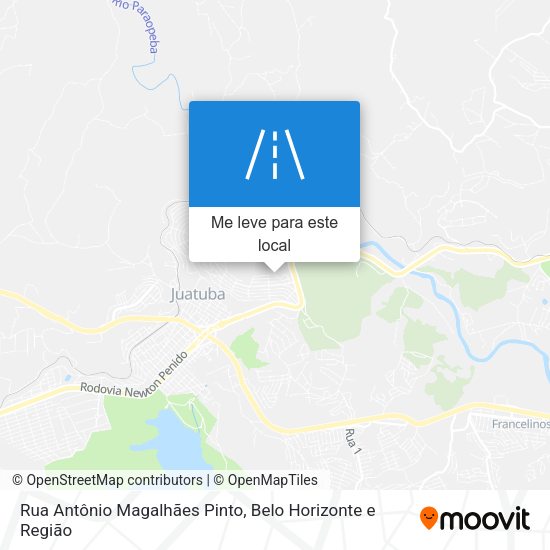 Rua Antônio Magalhães Pinto mapa