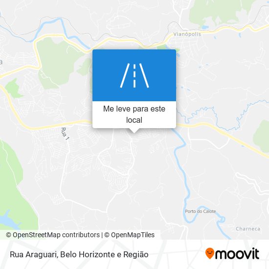 Rua Araguari mapa