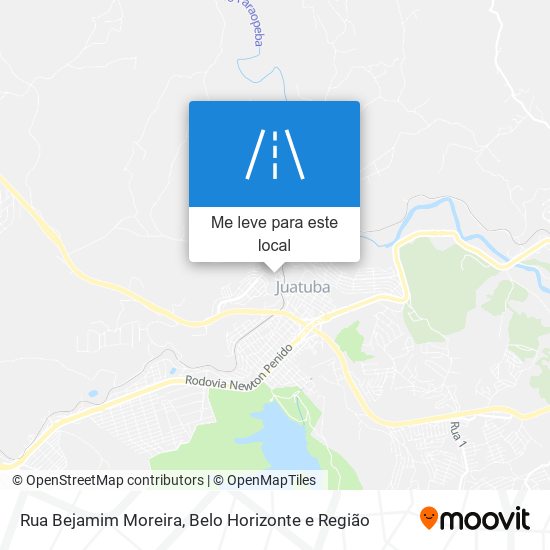 Rua Bejamim Moreira mapa