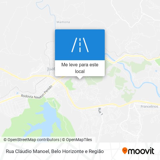 Rua Cláudio Manoel mapa