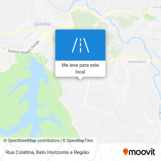 Rua Colatina mapa