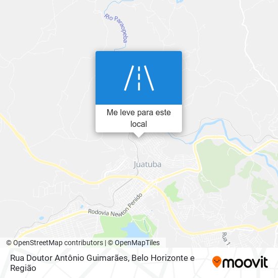 Rua Doutor Antônio Guimarães mapa