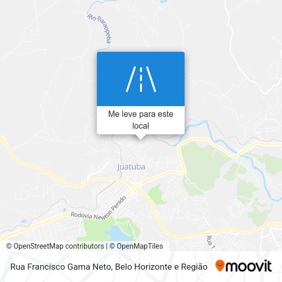 Rua Francisco Gama Neto mapa